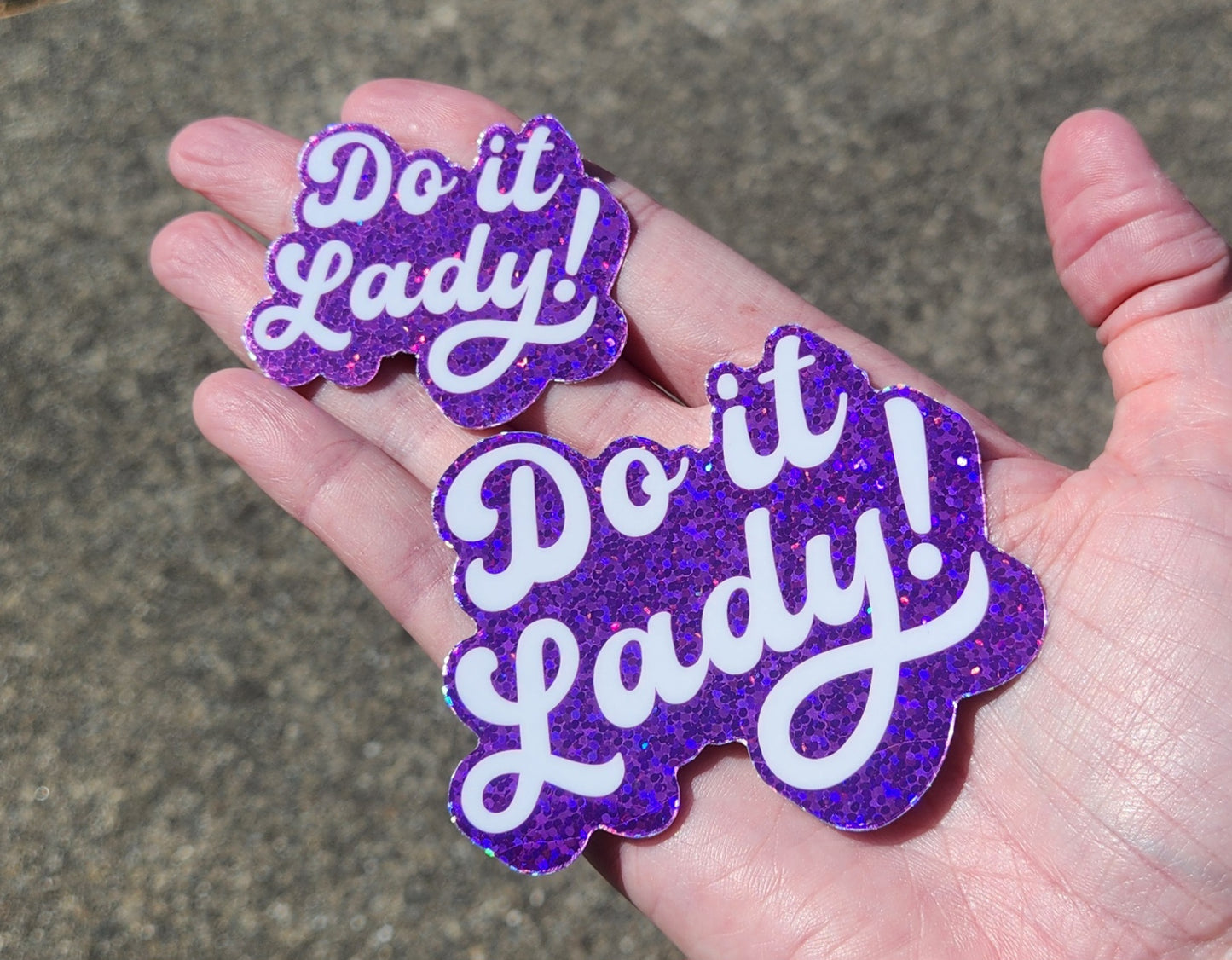 Do It Lady! Sticker - Glitter