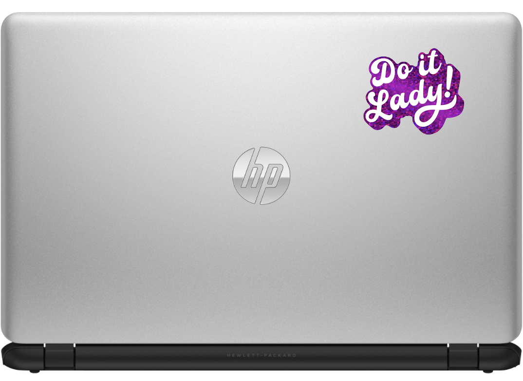 Do It Lady! Sticker - Glitter
