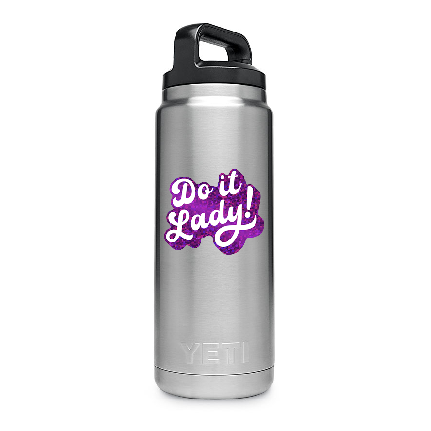 Do It Lady! Sticker - Glitter