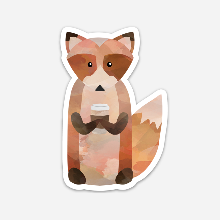 Coffee Fox Discovery Stickers