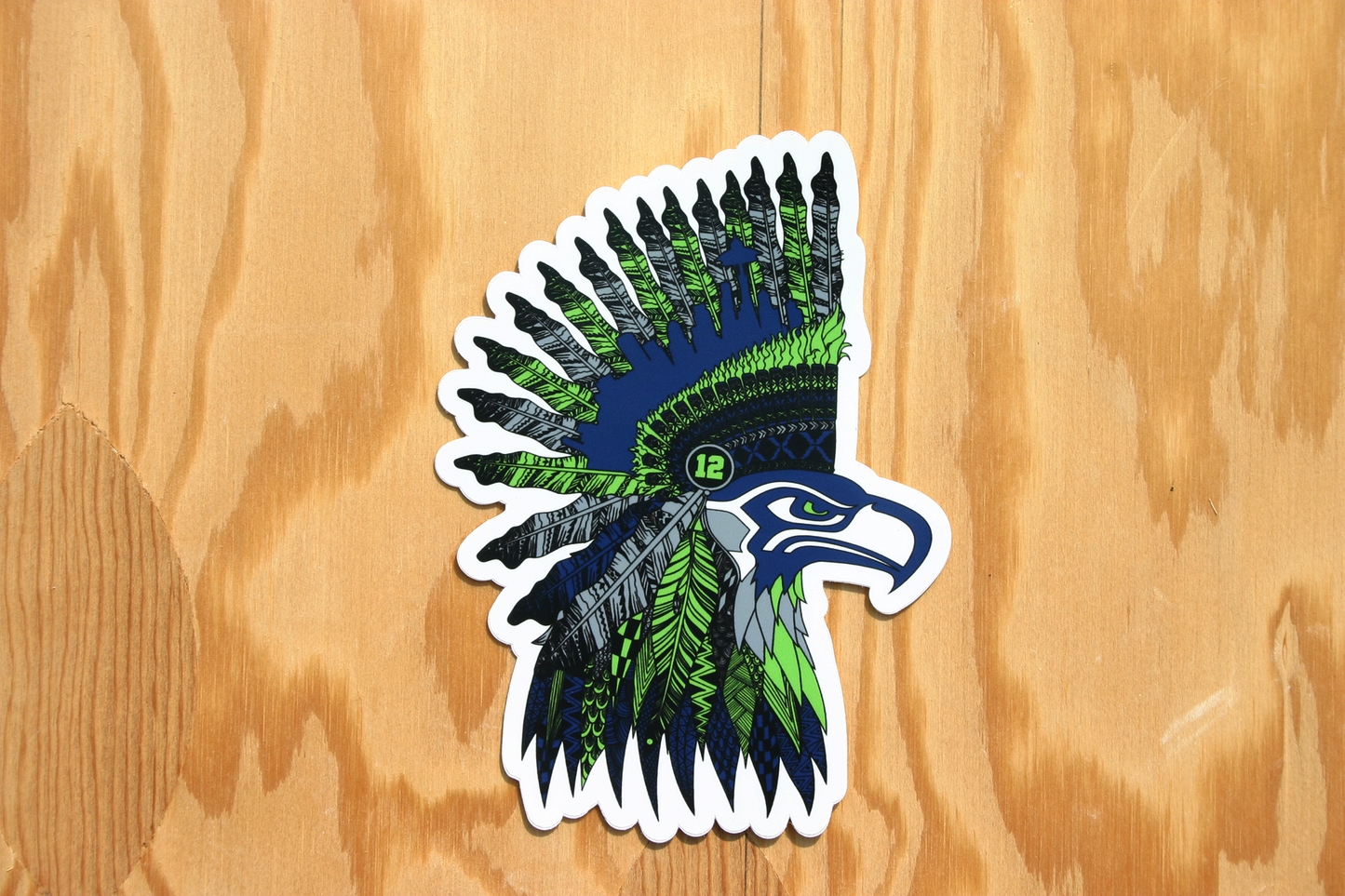 Seattle Seahawks Headdress Sticker