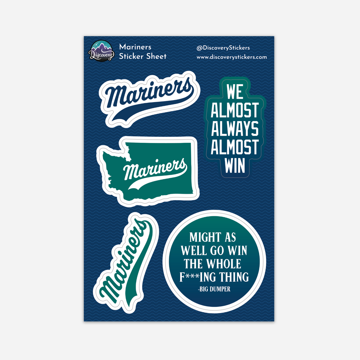 Mariners Sticker Sheet