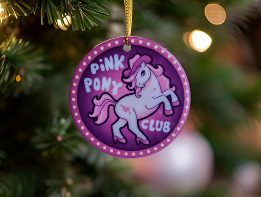 Pink Pony Club Ornament