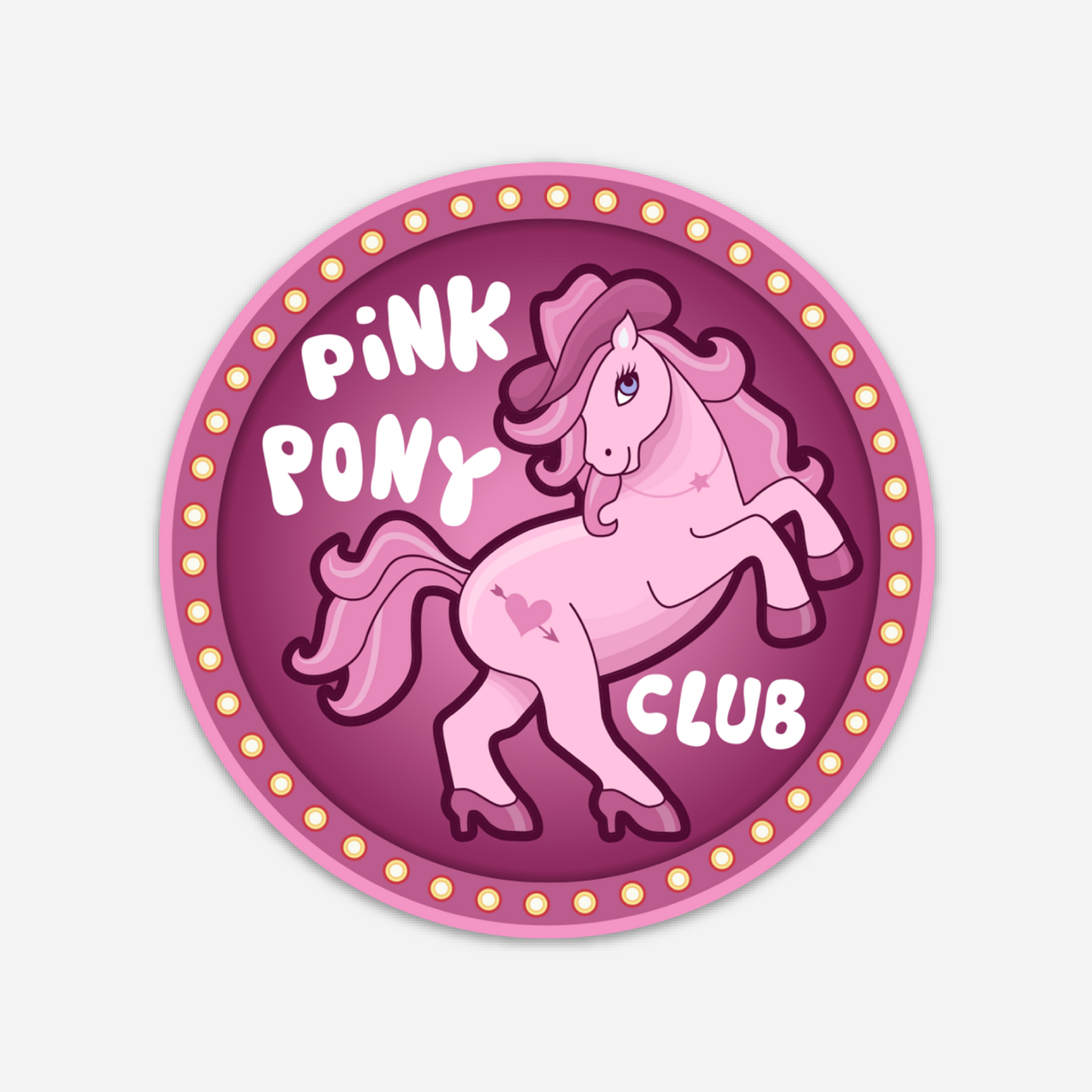 Pink Pony Club Sticker