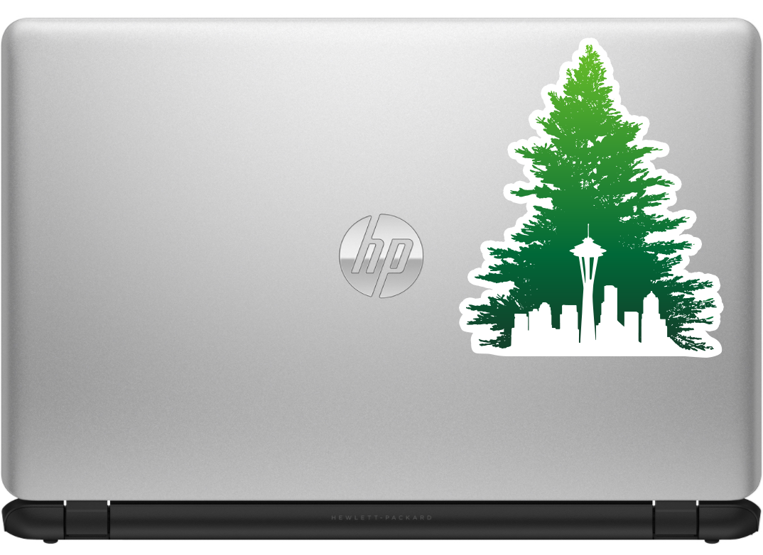 Seattle Skyline Evergreen