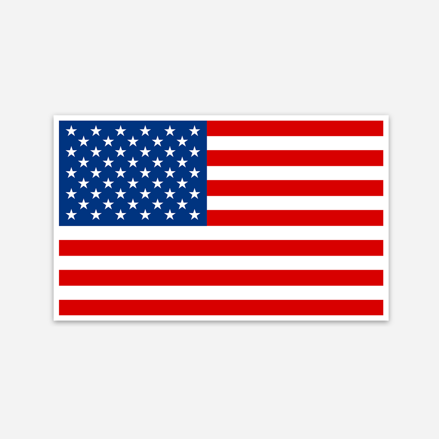 American USA Flag Sticker