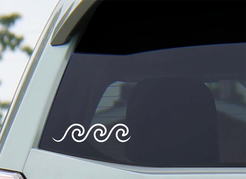 Car Decal - Waves