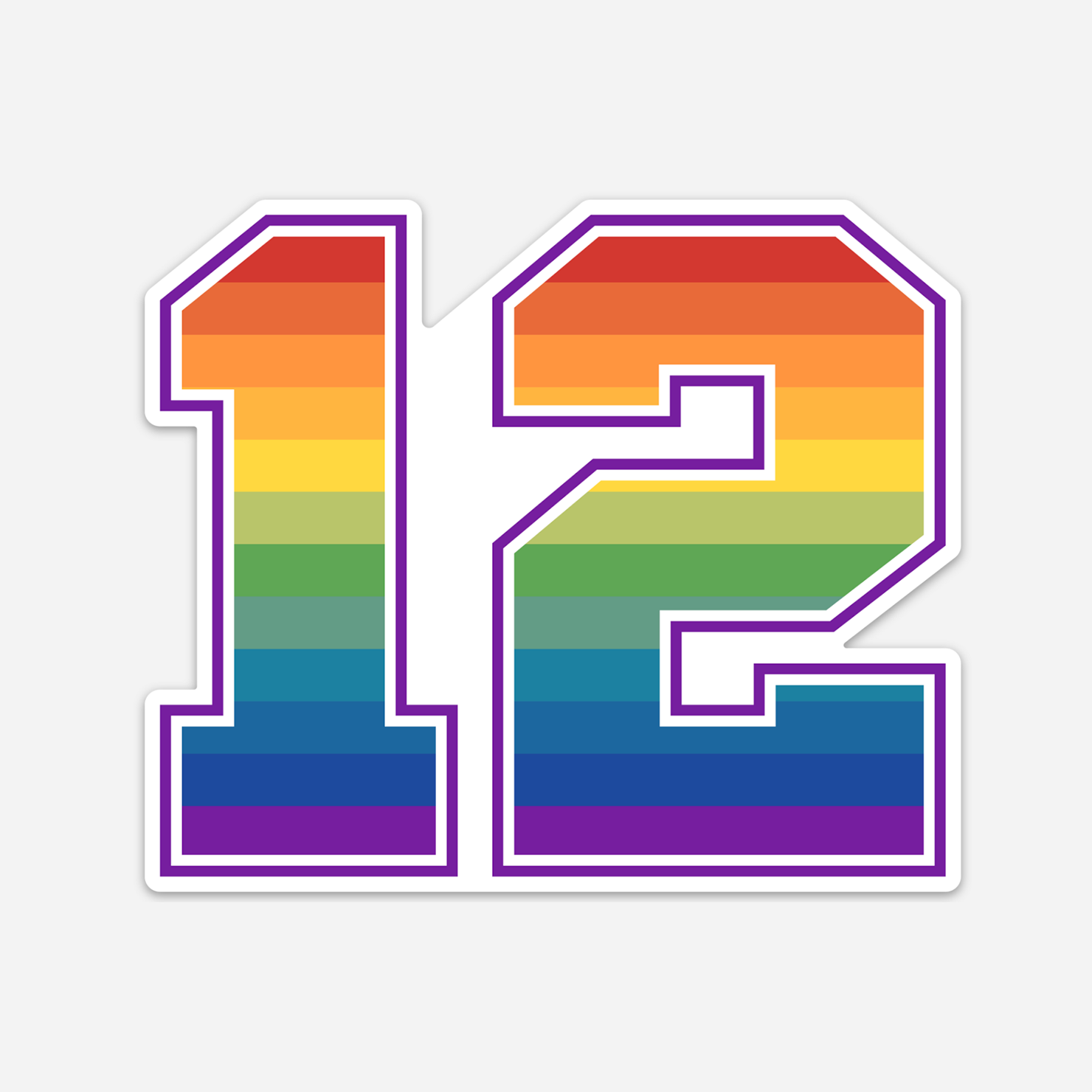 Rainbow 12 Sticker – Discovery Stickers