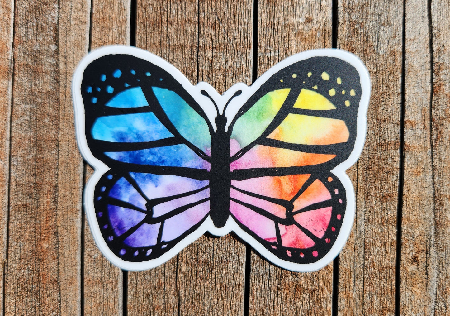 Rainbow Butterfly Sticker