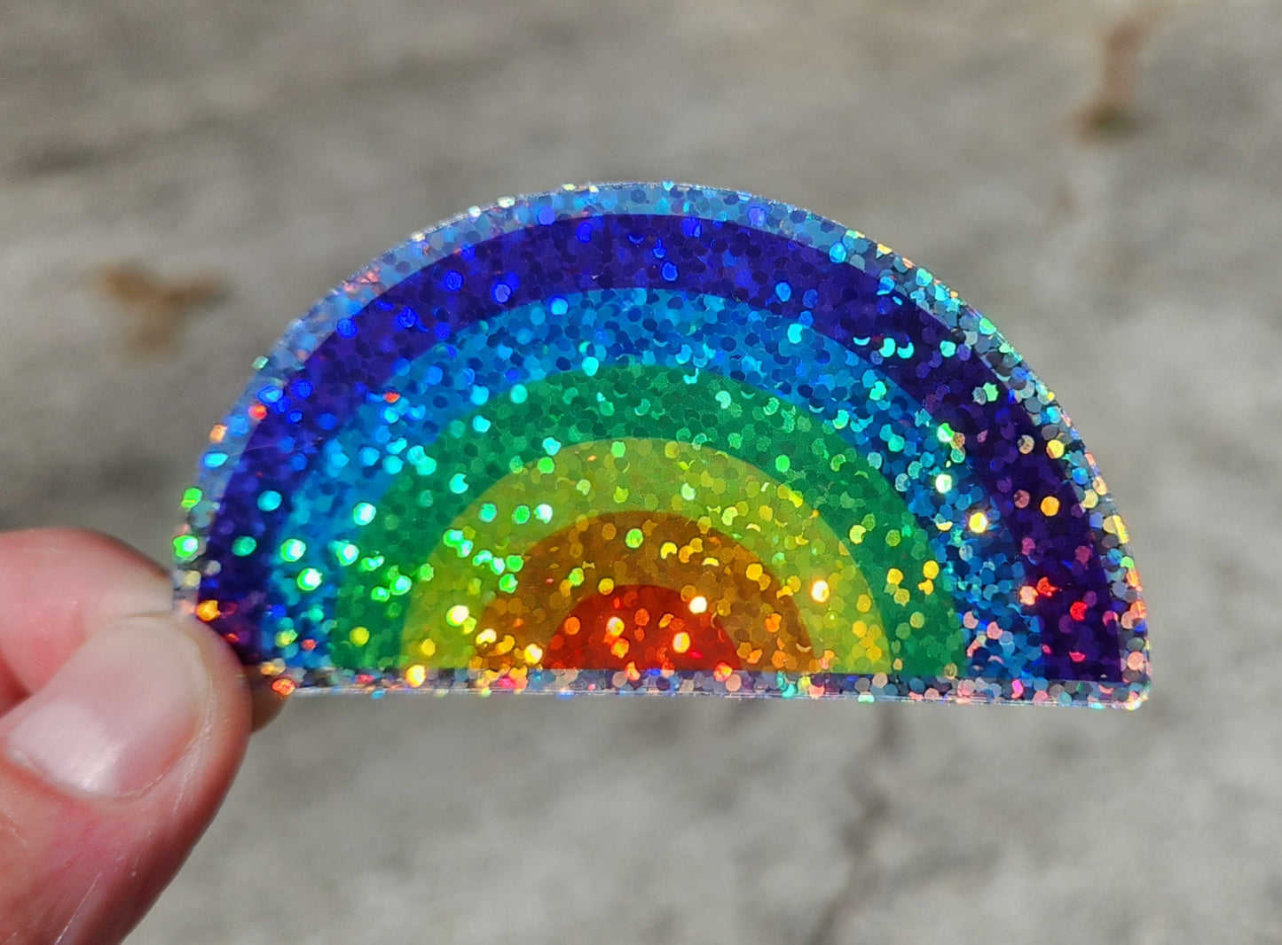 Glitter Rainbow Sticker