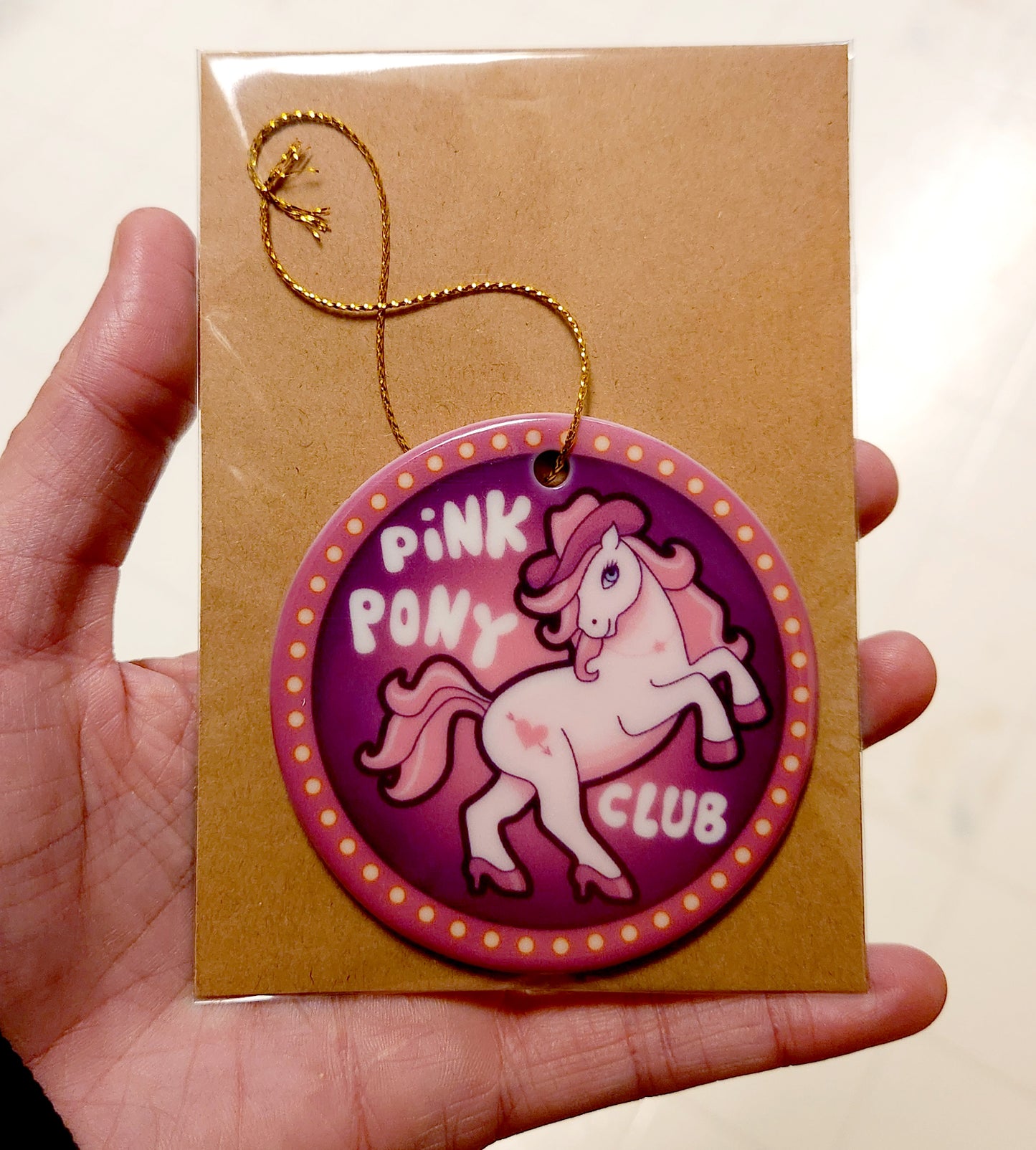 Pink Pony Club Ornament