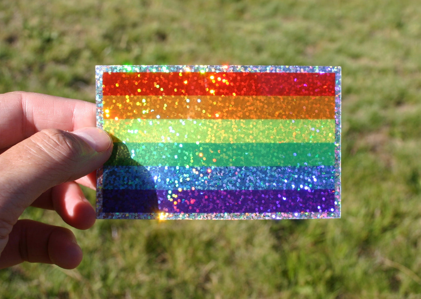 Glitter Rainbow Flag