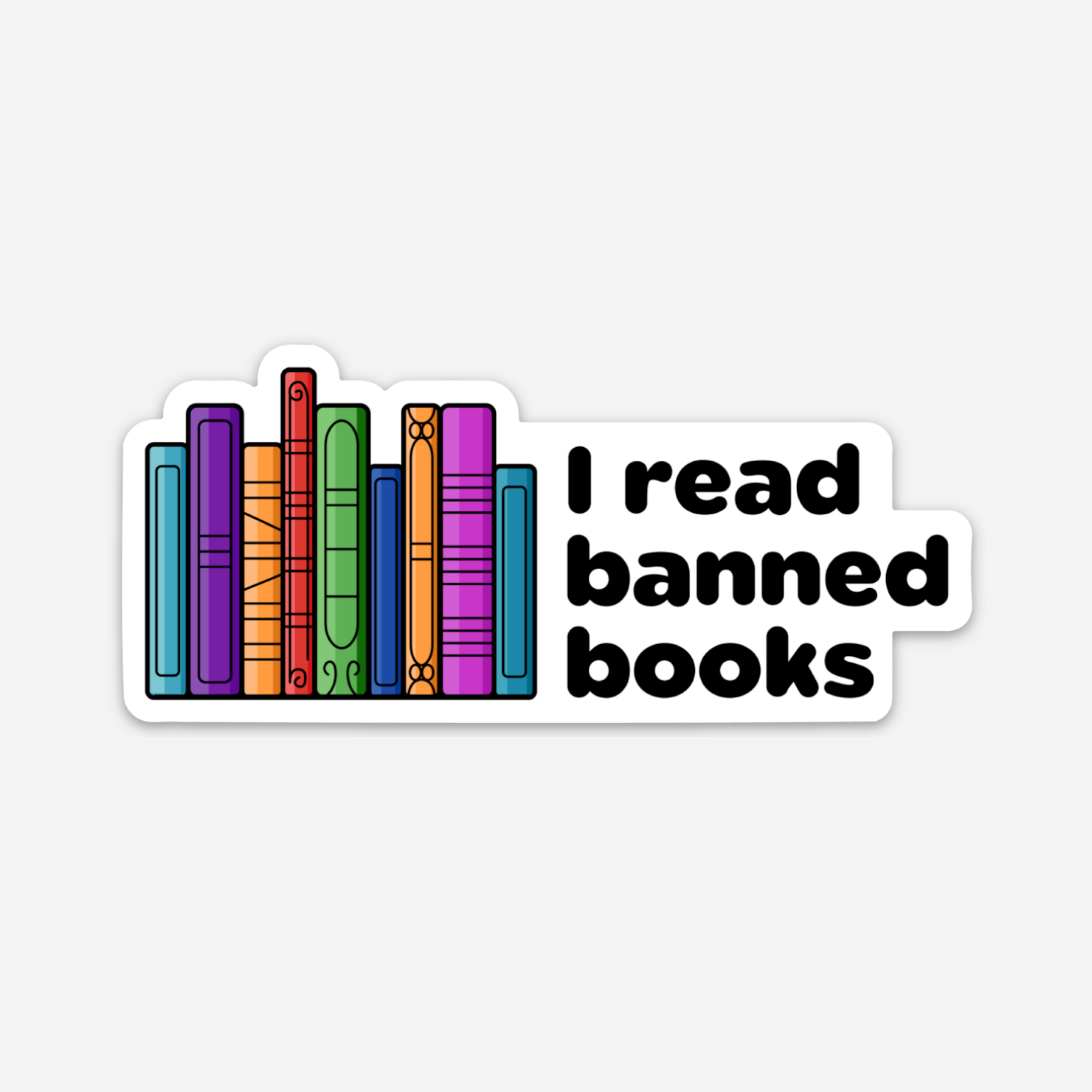 I Read Banned Books Sticker Discovery Stickers i-read-banned-books-sticker-discovery-stickers