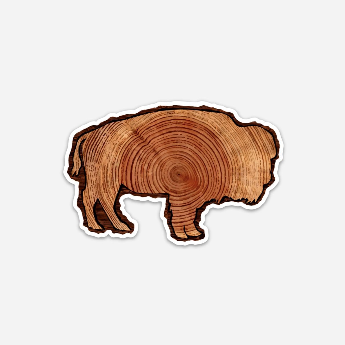 Woodgrain Bison