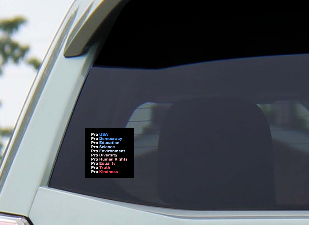 Pro USA Red, White, and Blue Sticker