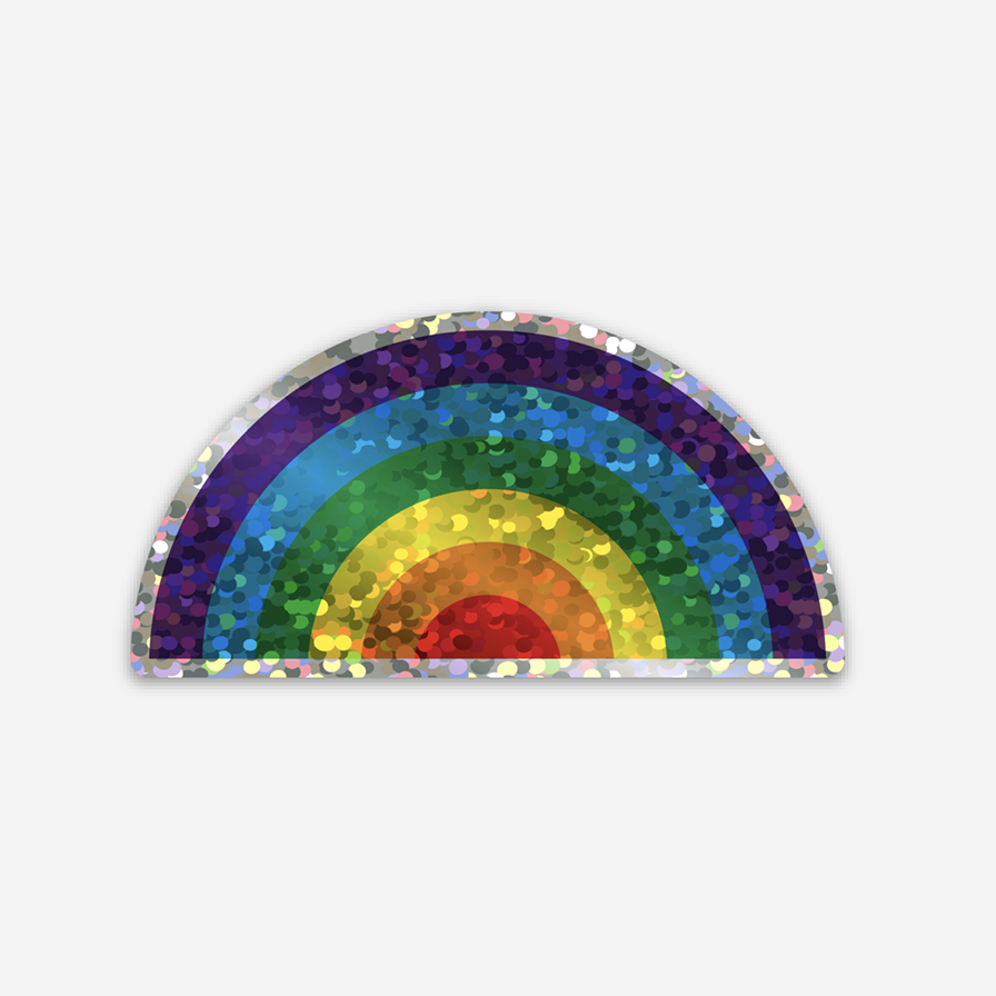 Glitter Rainbow Sticker