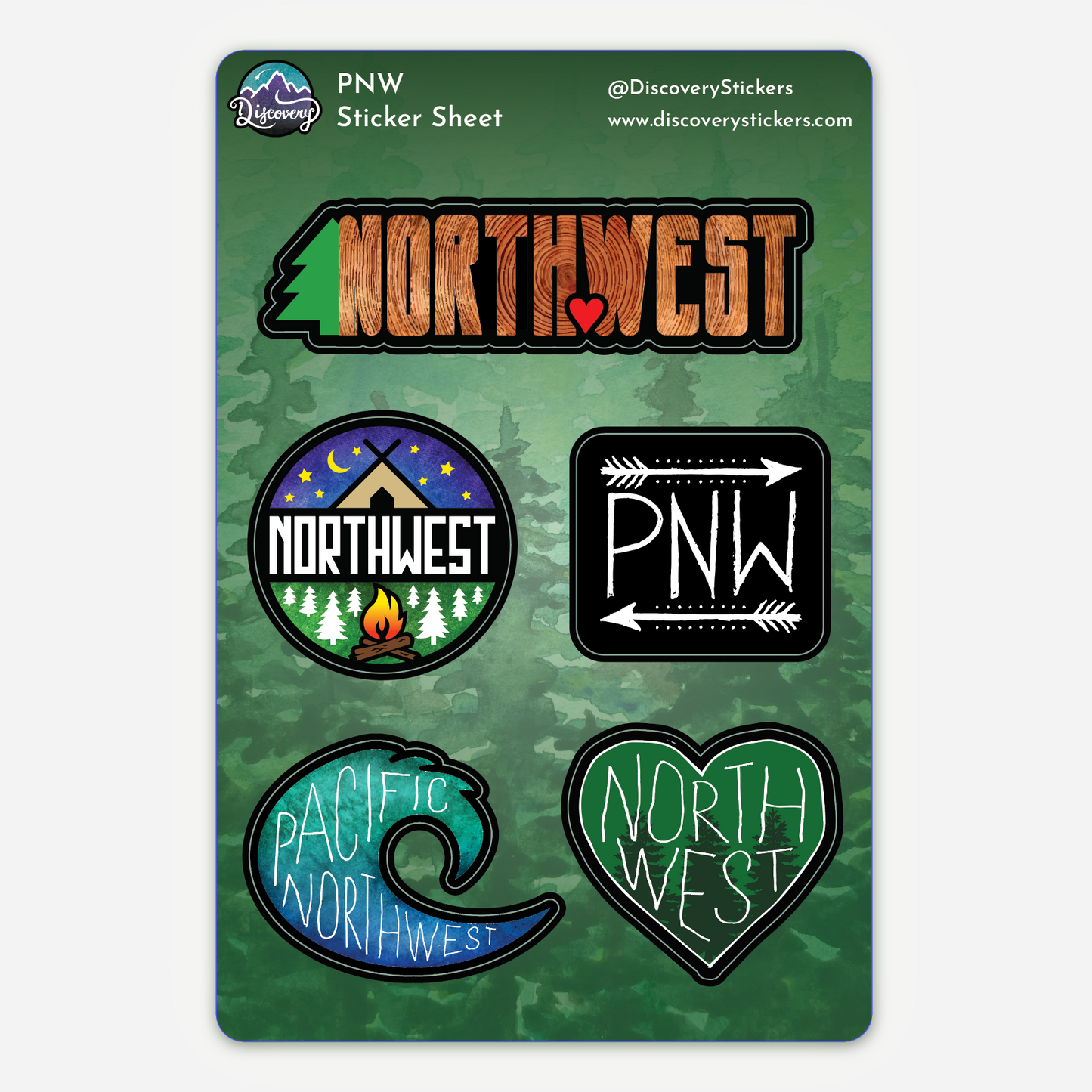 PNW Sticker Sheet