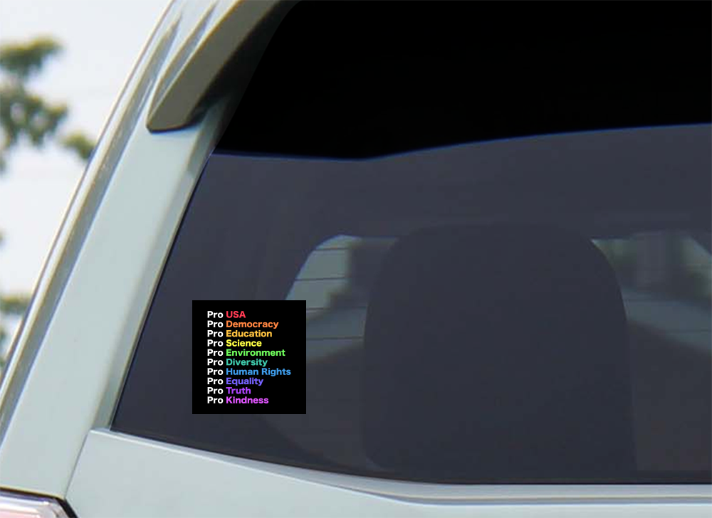 Pro USA Rainbow Sticker
