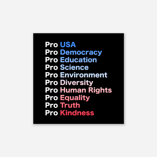 Pro USA Red, White, and Blue Sticker