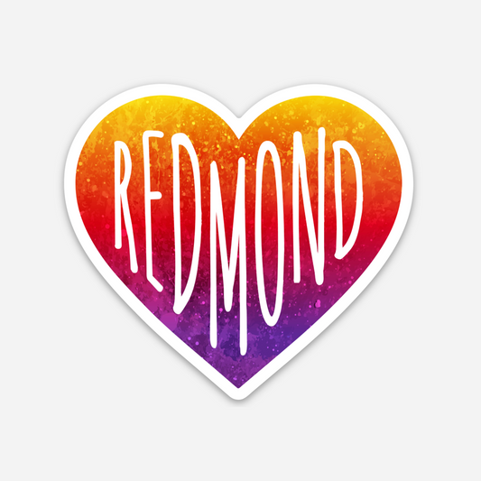 Redmond Heart Sticker