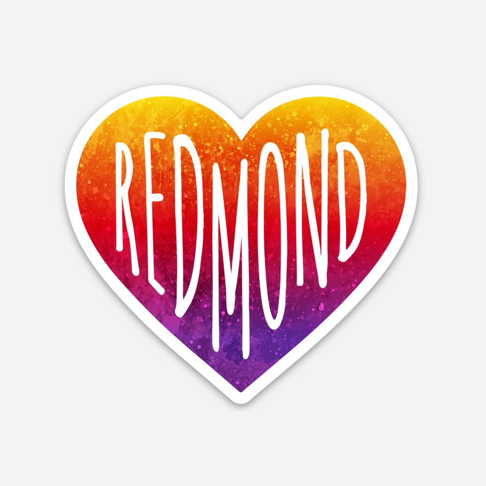 Redmond Heart Sticker – Discovery Stickers