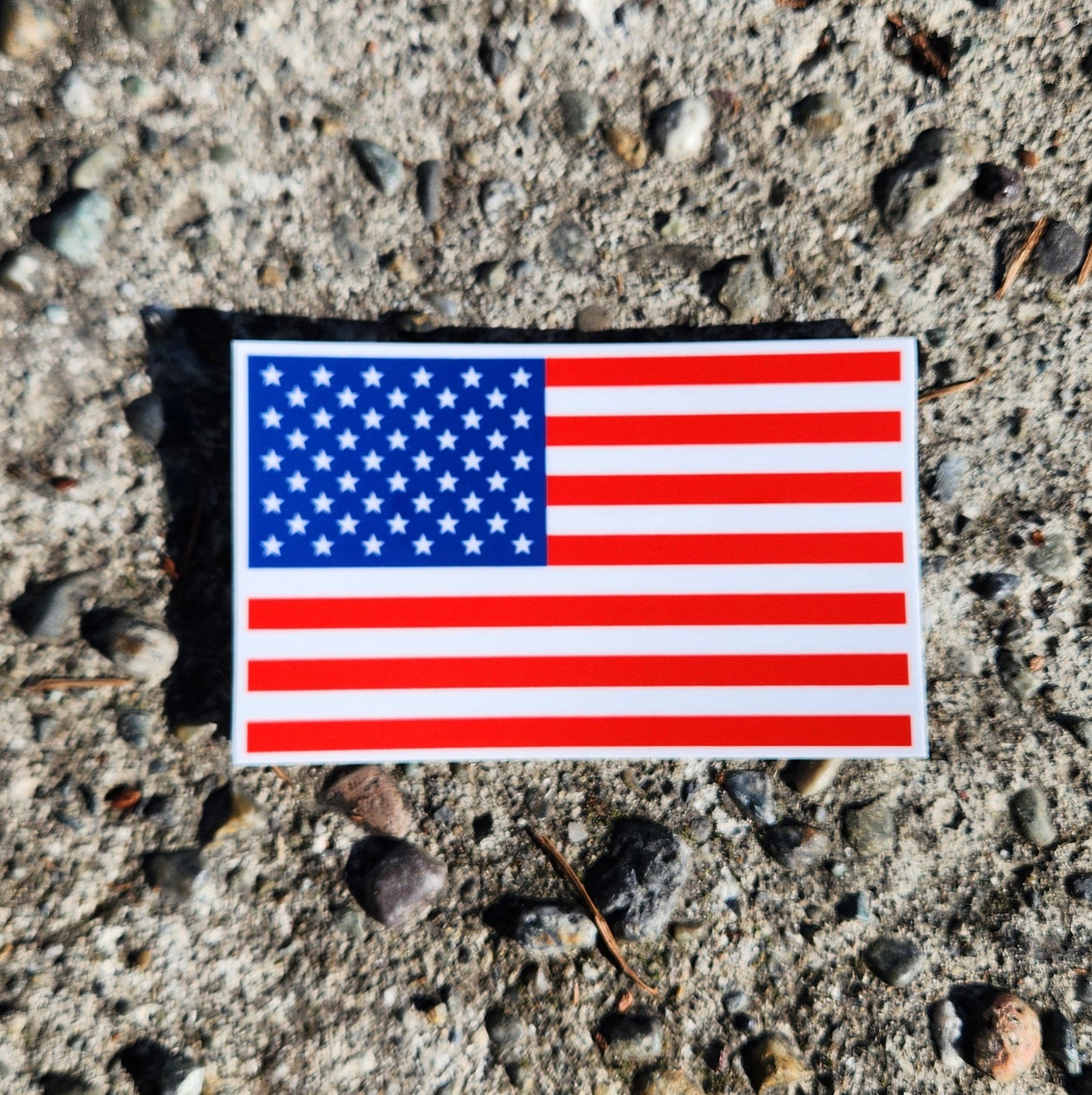 American USA Flag Sticker