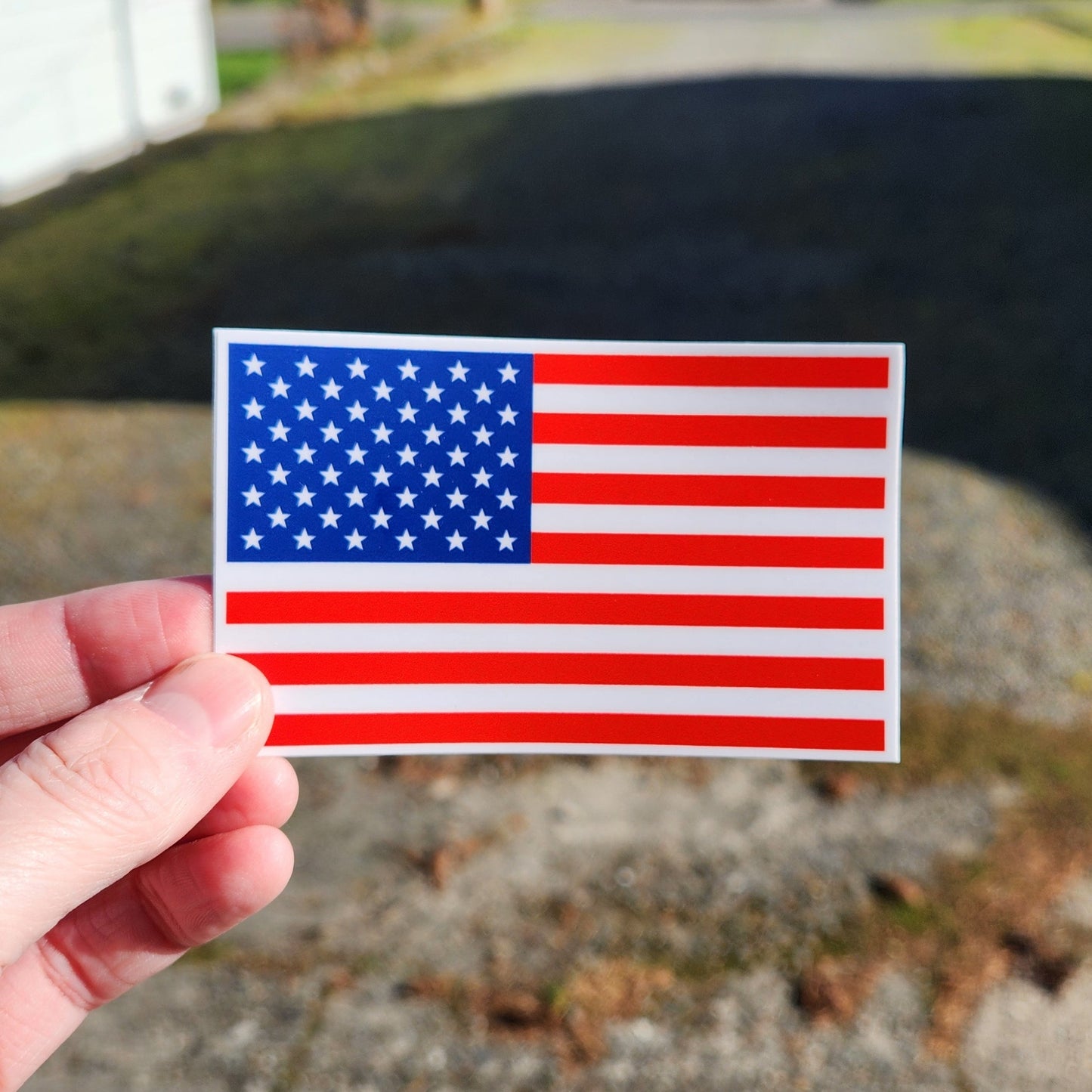 American USA Flag Sticker