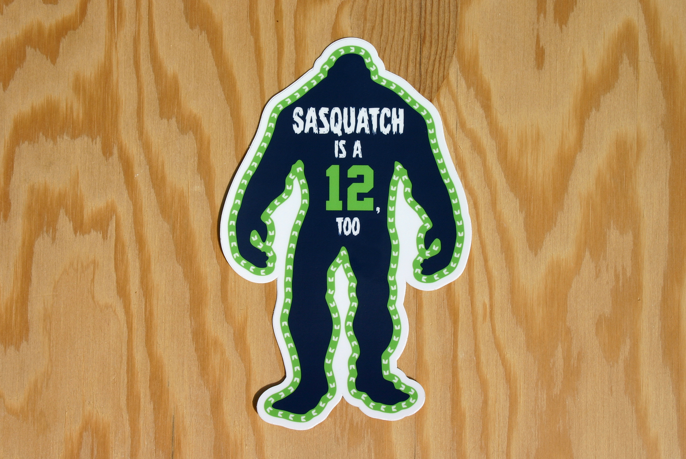 Sasquatch Seahawks Fan Sticker Discovery Stickers