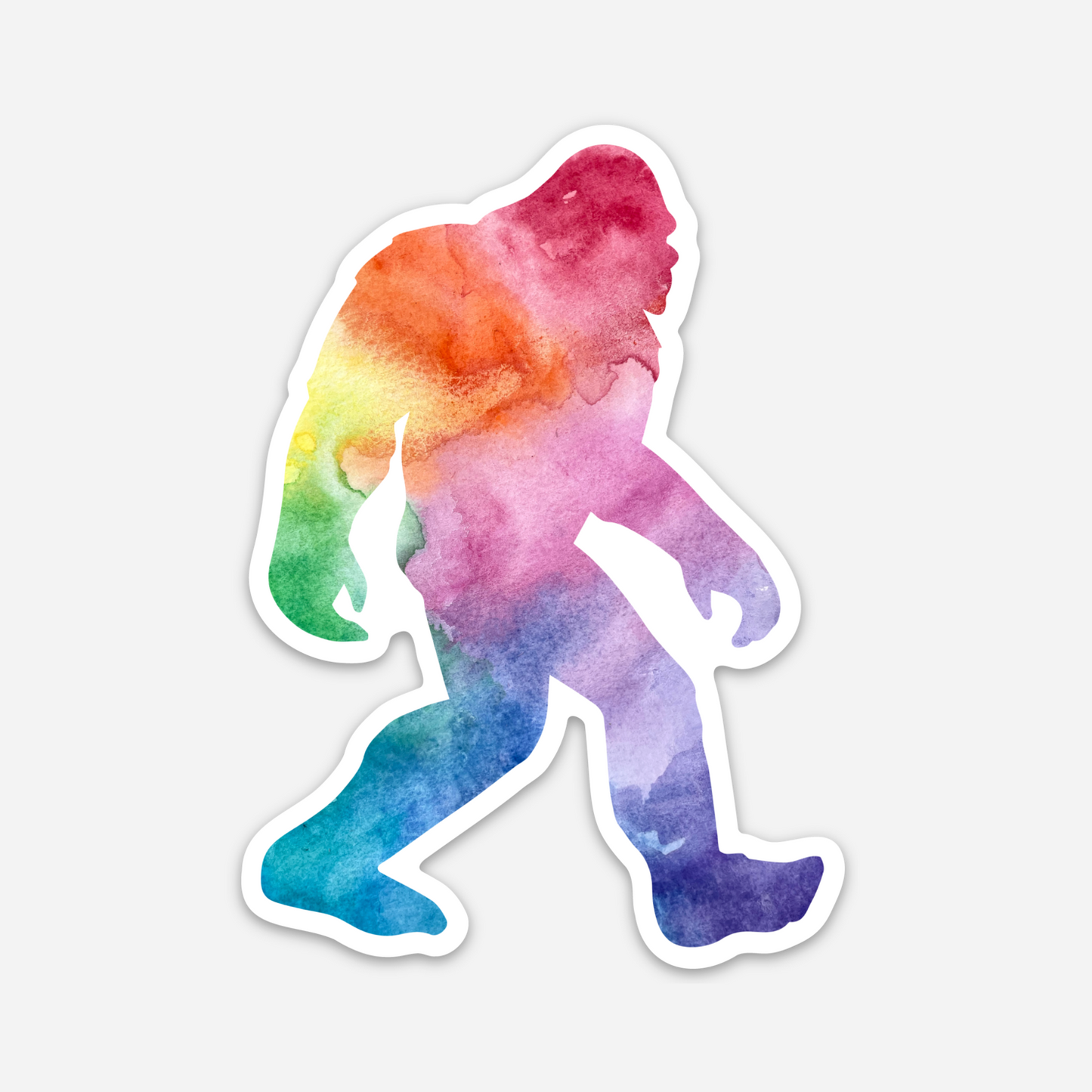 Rainbow Sasquatch Sticker