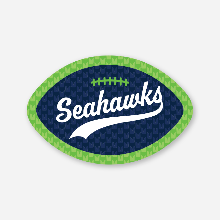 Seahawks Football Sticker