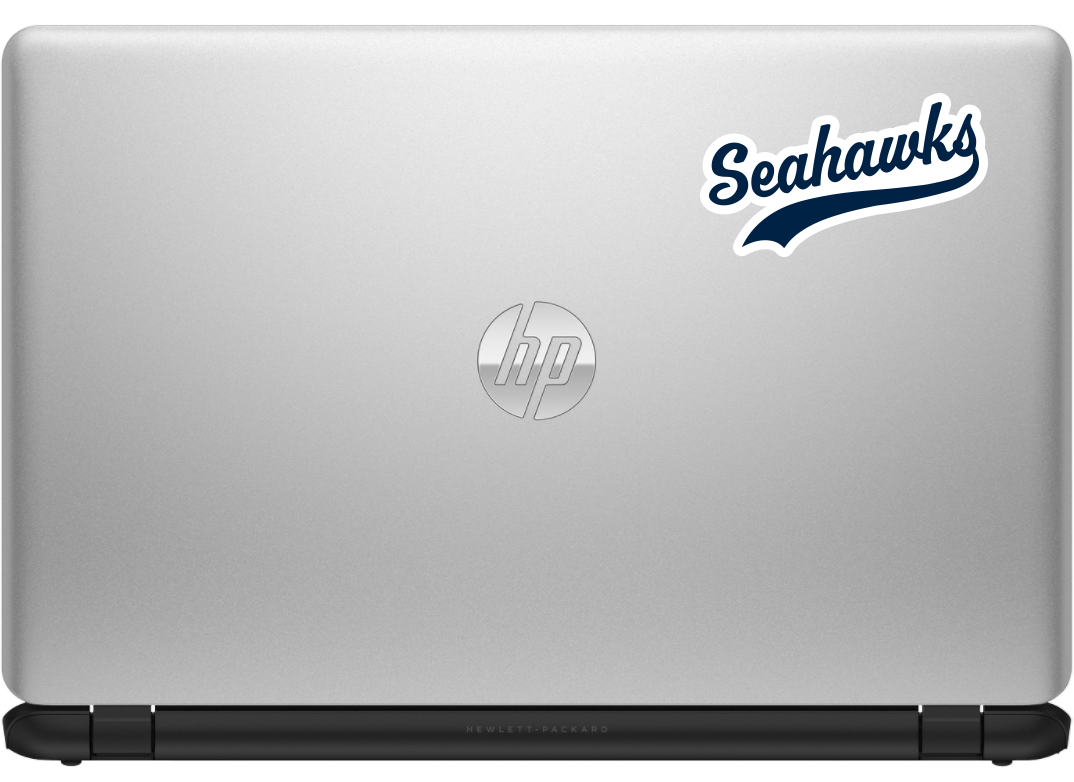 Seahawks Sticker - Blue/White Lettering