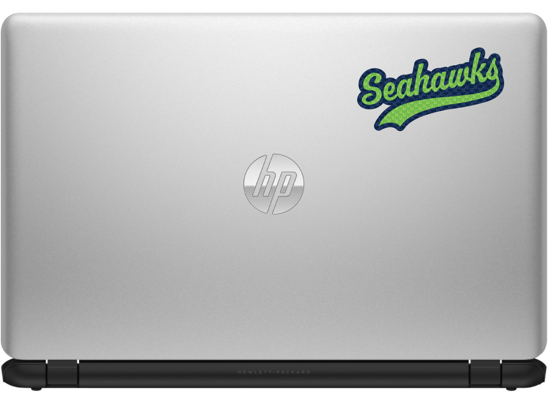 Seahawks Sticker - Green/Blue Lettering