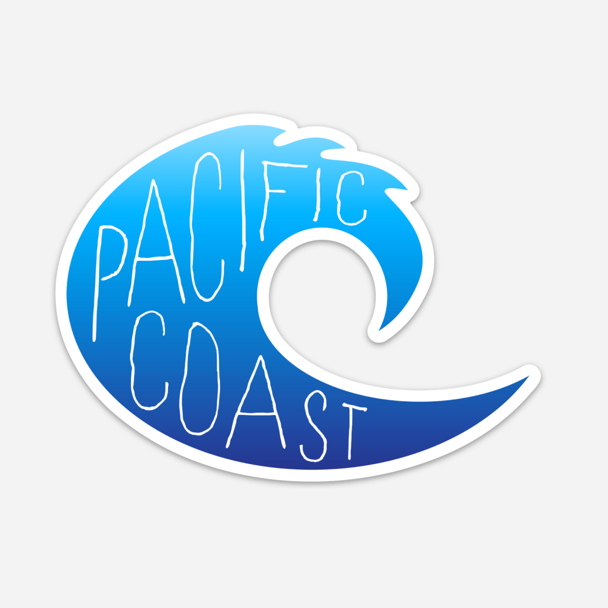 Pacific Coast Wave Sticker – Discovery Stickers