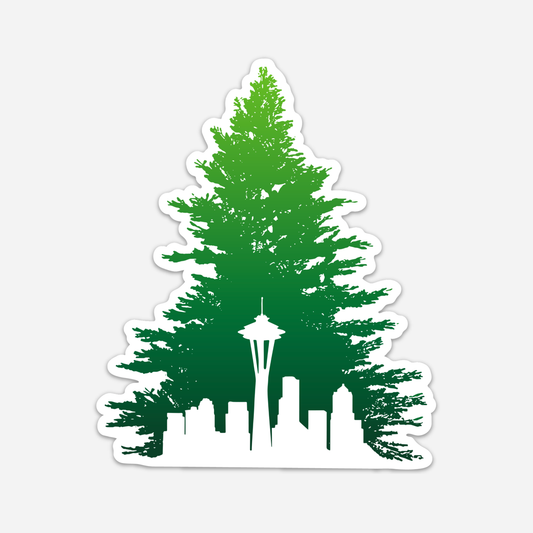 Seattle Skyline Evergreen