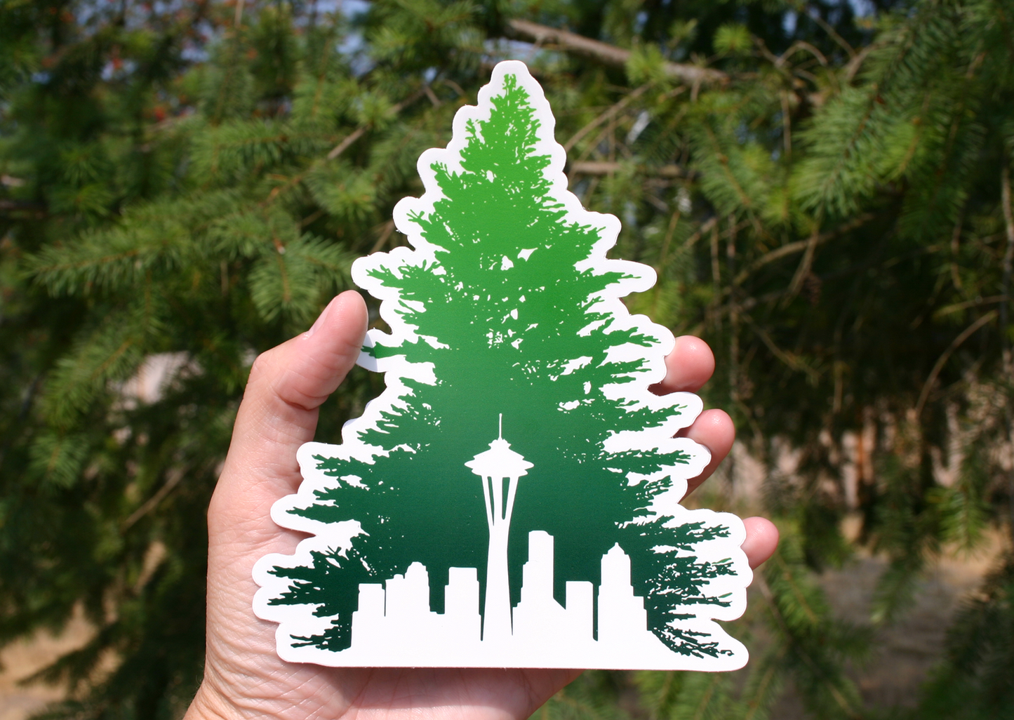 Seattle Skyline Evergreen