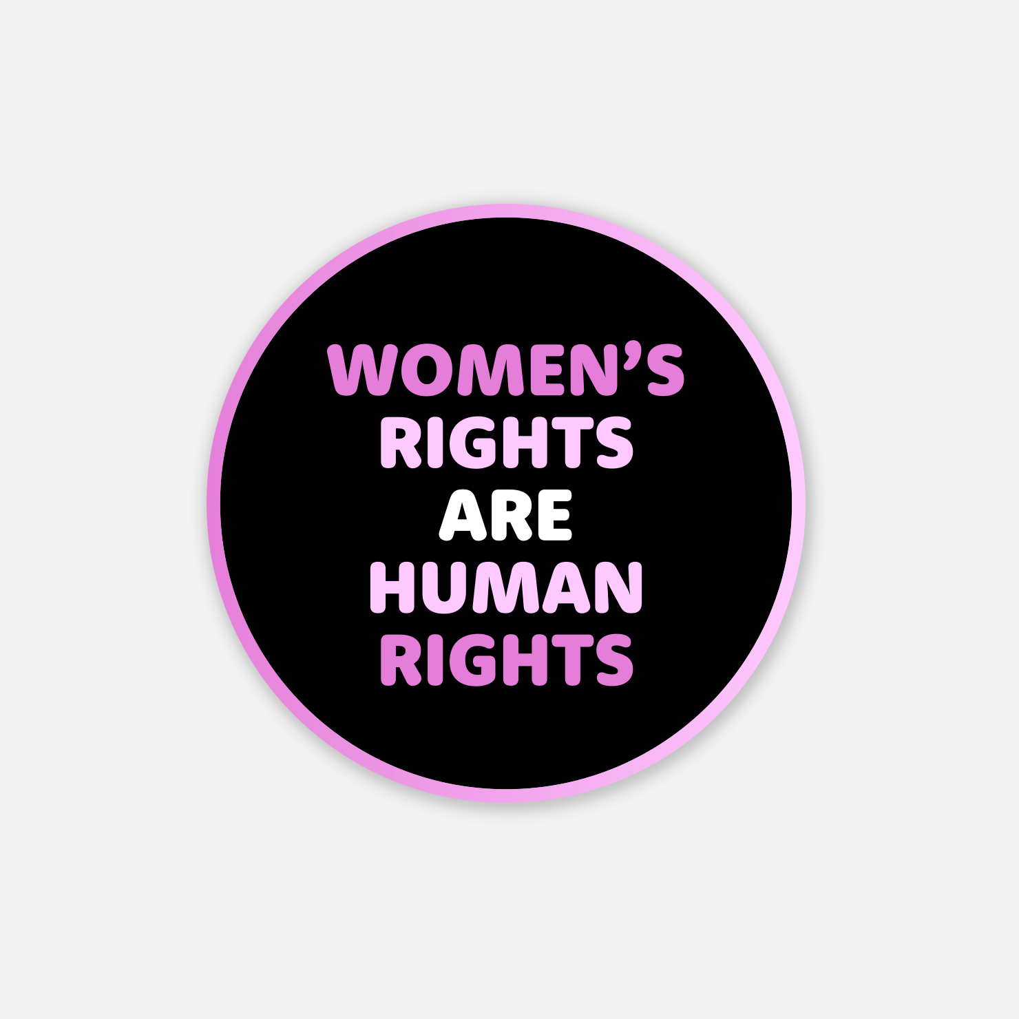 Women's Rights Are Human Rights Sticker – Discovery Stickers